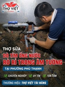 Thợ Dò Tìm & Sửa Ống Nước Bể Âm Nền Tại Phường Phú Thạnh Uy Tín