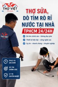 Thợ Sửa Nước Rò Rỉ Tại Nhà – Dò Siêu Âm Chính Xác 100%