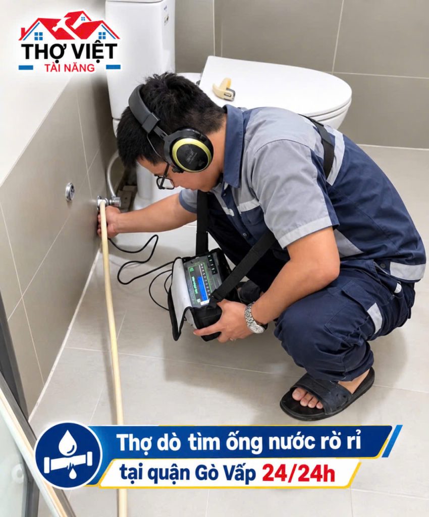 Dịch Vụ Dò Tìm Ống Nước Vỡ Ngầm Quận Gò Vấp | Sửa Nhanh 24/7