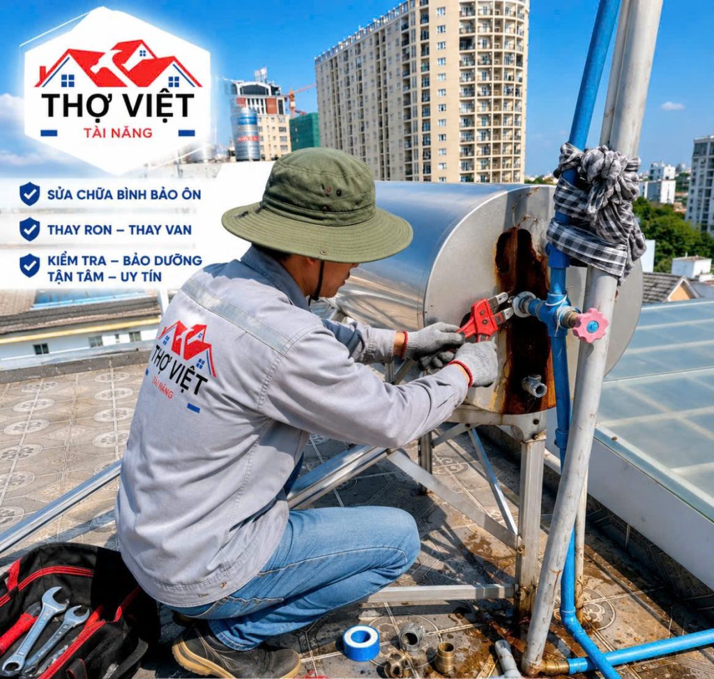 Sửa Bình Bảo Ôn Tại Nhà TP.HCM Giá Rẻ | Khắc Phục Rò Rỉ Nhanh