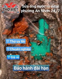 Dịch Vụ Sửa, Dò Tìm Ống Nước Rò Rỉ Tại Phường An Nhơn 24/24H | Thợ Việt Tài Năng