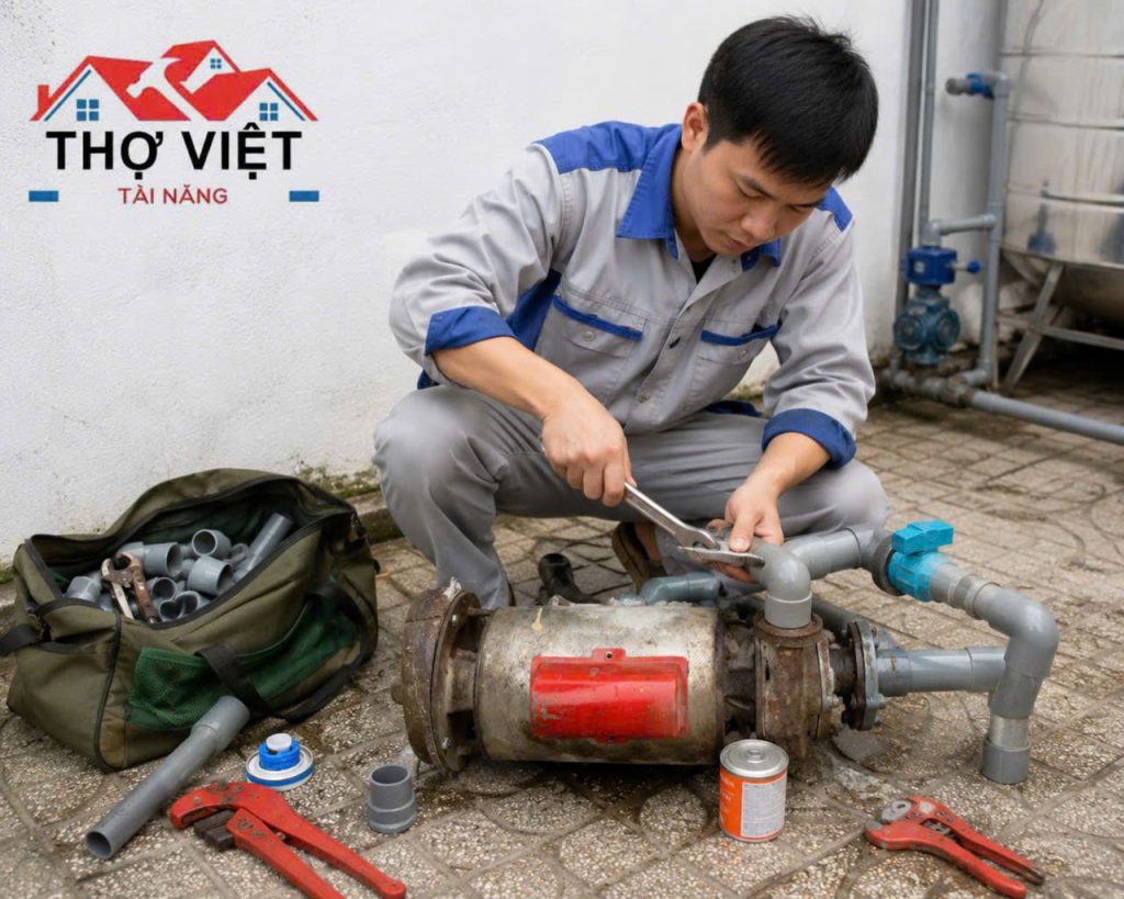 Máy Bơm Không Lên Nước ? Cách Khắc Phục Nhanh Chóng Tại Nhà [Thợ Việt Tài Năng]